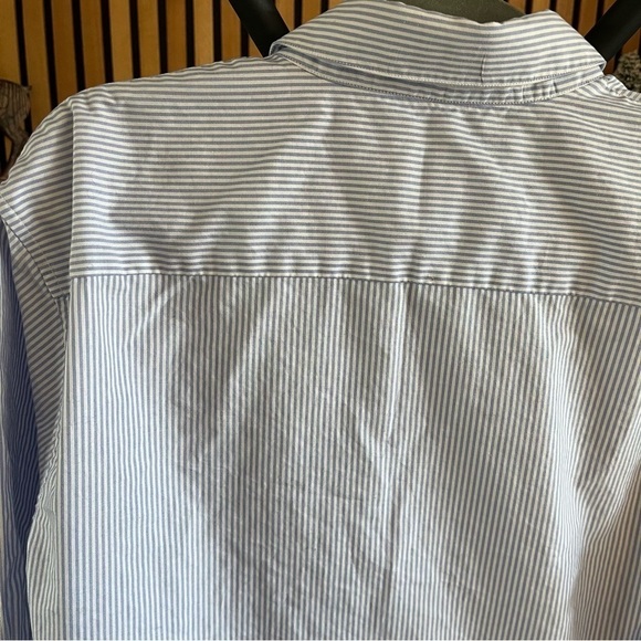 Sandro Women's Blue and White Striped Button Down Shirt Size XXL - Like New - Picture 5 of 6